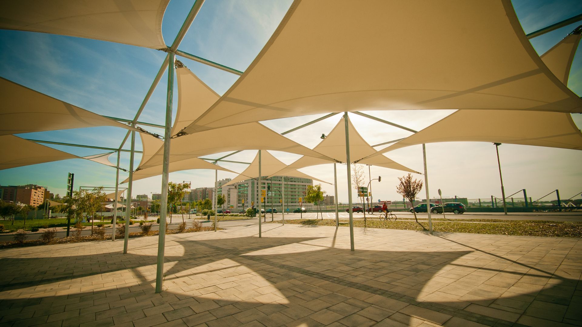 Outdoor Tensile Sun Shade Dubai