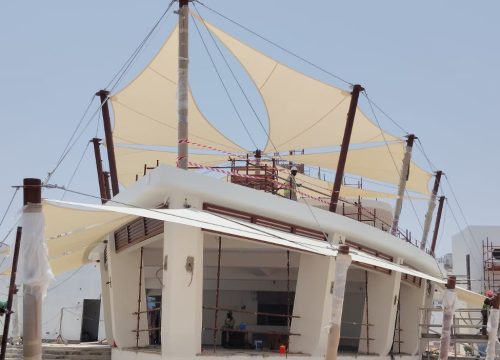 We have installed a boat shade at a café in Oman