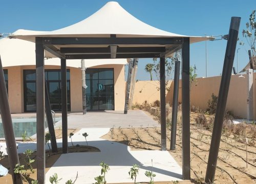 Sun Shade Installation at Bab Al Najoum Island