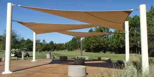 Outdoor Tensile Sun Shade in Dubai