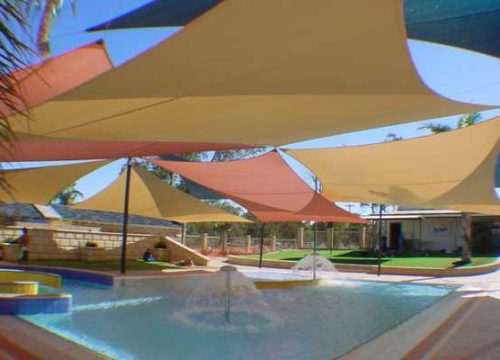 Public swimming pool shades​ supplier in dubai