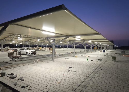 Outdoor Shades Installation Company in Dubai for VIP Car Parking Shade